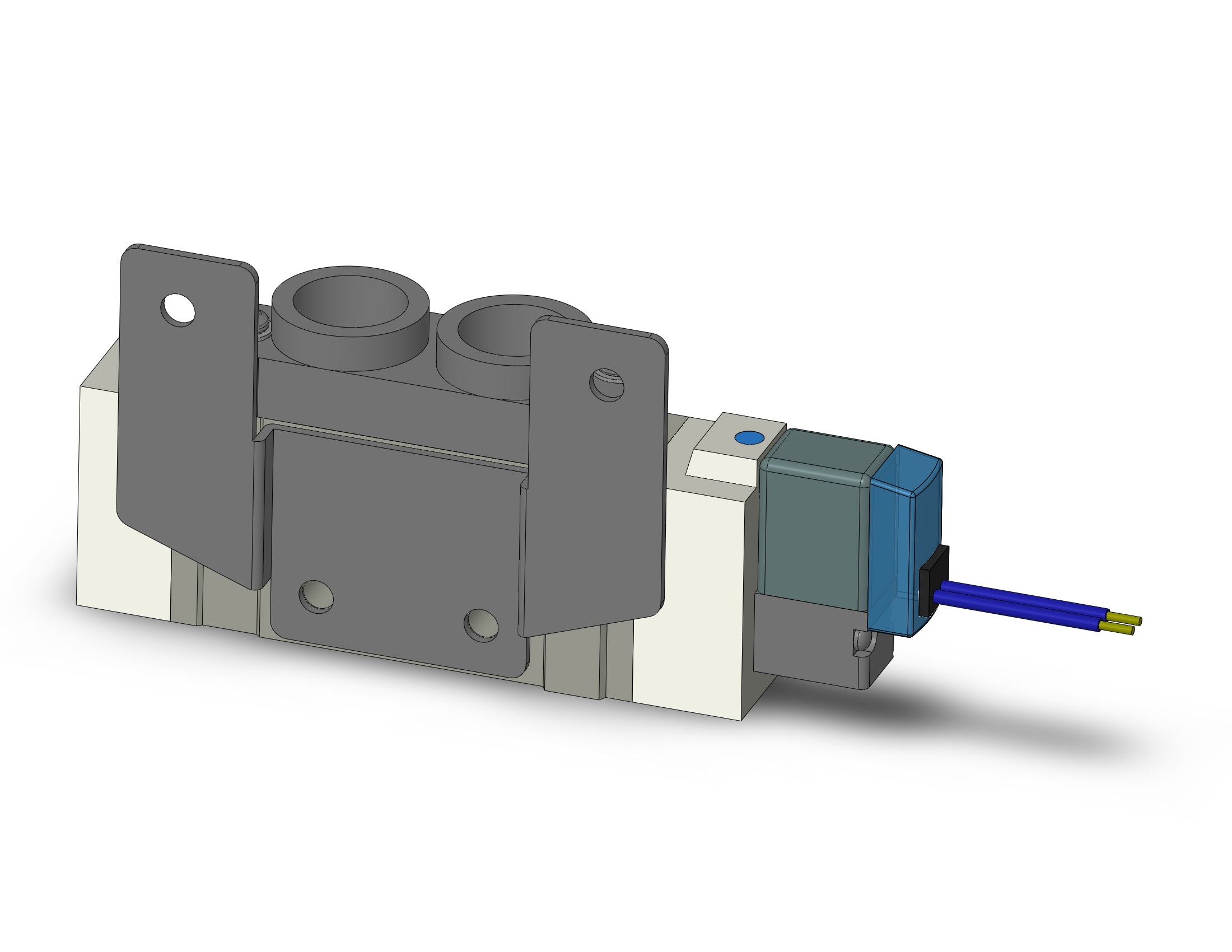 SMC SY7120-5GZ-02N-F2 valve, sgl sol, body pt (dc), SY7000 SOL/VALVE, RUBBER SEAL