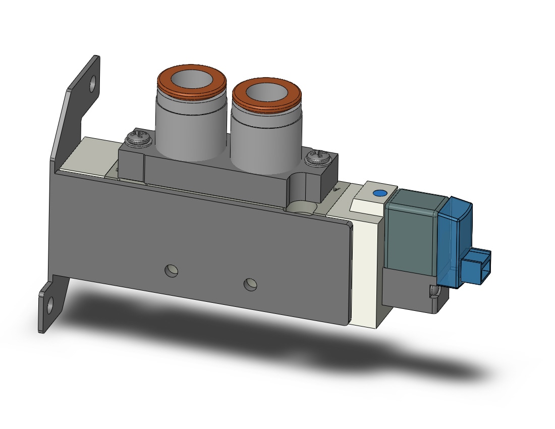 SMC SY7120-5LOZ-C10-F1 valve, sgl sol, body pt (dc), SY7000 SOL/VALVE, RUBBER SEAL***