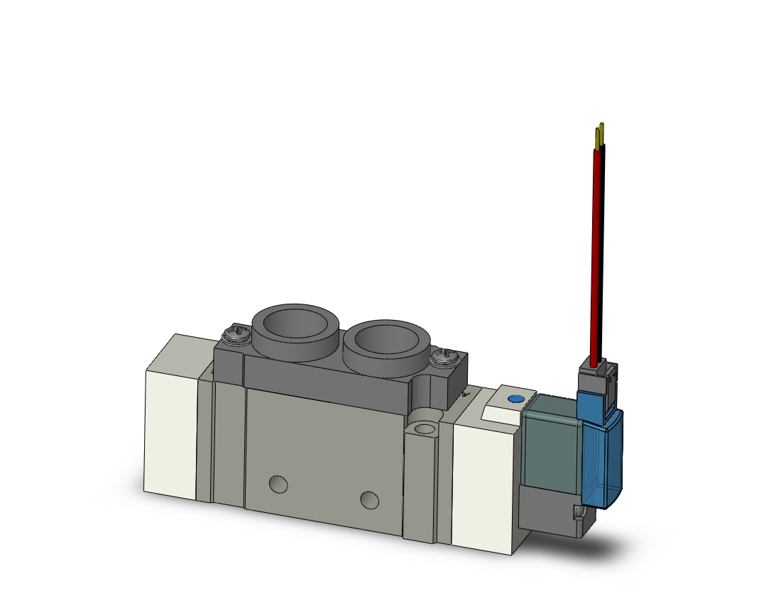 SMC SY7120-5MU-02T valve, sgl sol, body pt (dc), SY7000 SOL/VALVE, RUBBER SEAL***