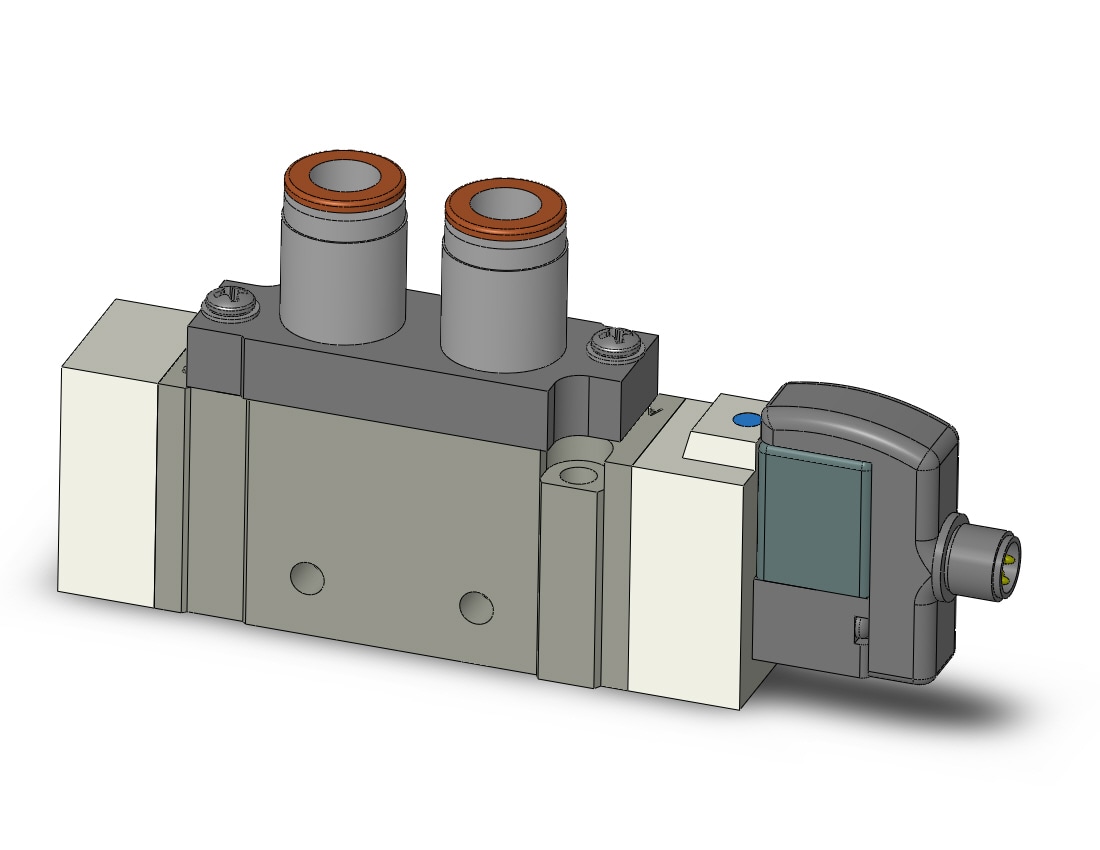 SMC SY7120-5WOU-N9T valve, sgl sol, body pt, SY7000 SOL/VALVE, RUBBER SEAL