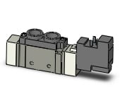 SMC SY7120-6YO-02F valve, sgl sol, body pt, SY7000 SOL/VALVE, RUBBER SEAL