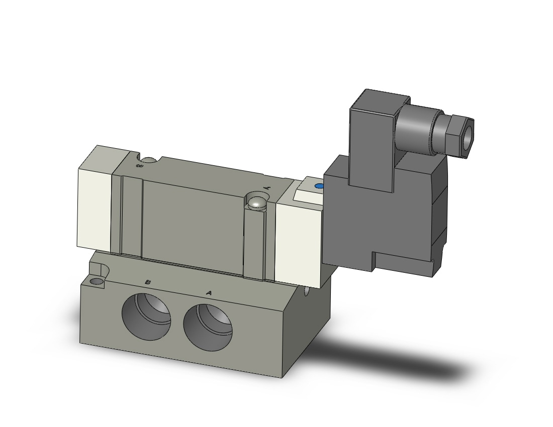 SMC SY7140-2DZ-03T valve, sgl sol, base mt, din, SY7000 SOL/VALVE, RUBBER SEAL