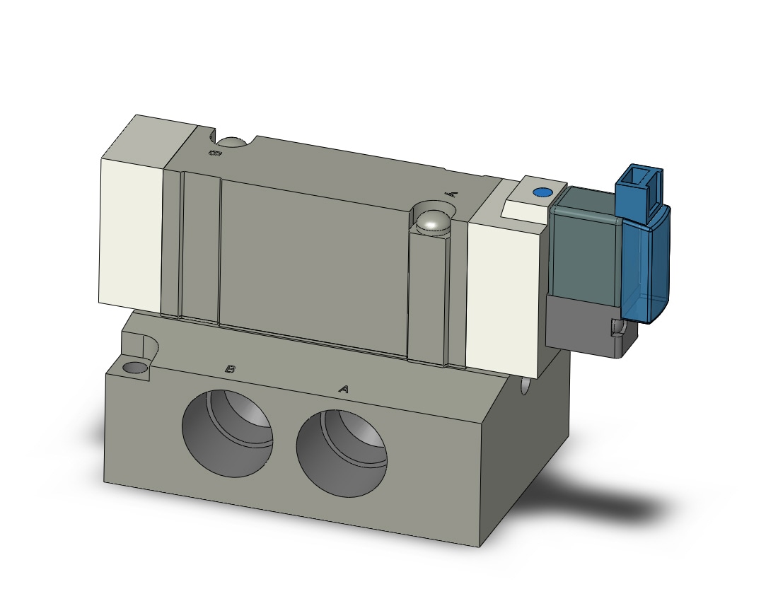 SMC SY7140-5MOZ-03 valve, sgl sol, base mt (dc), SY7000 SOL/VALVE ...