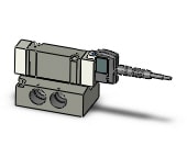 SMC SY7140-5W7U-03 valve, sgl sol, base mt, SY7000 SOL/VALVE, RUBBER SEAL