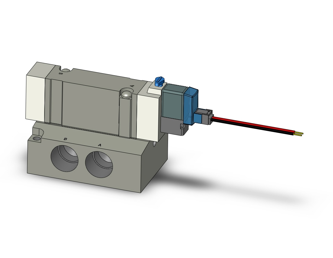 SMC SY7140R-1LZE-03 valve, sgl sol, base mt (ac), SY7000 SOL/VALVE, RUBBER SEAL