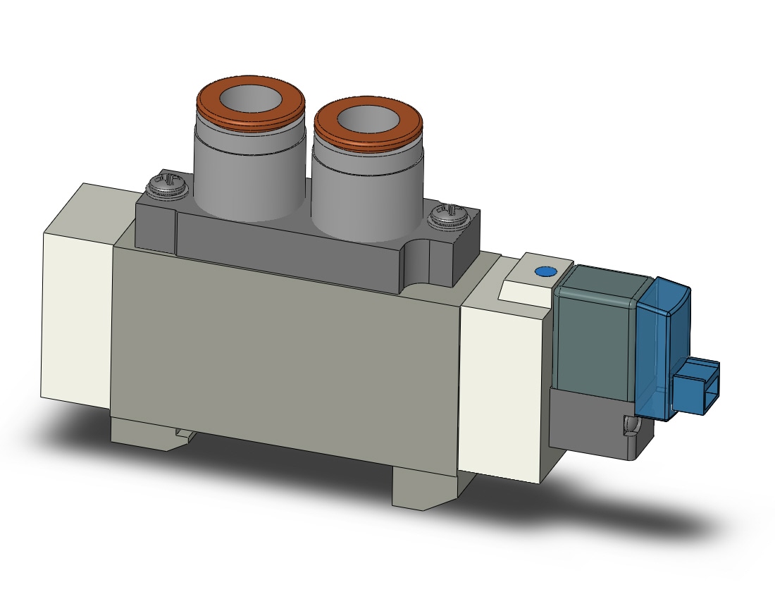 SMC SY7160-4LOZ-N11 valve, sgl sol, cassette (ac), SY7000 SOL/VALVE, RUBBER SEAL***