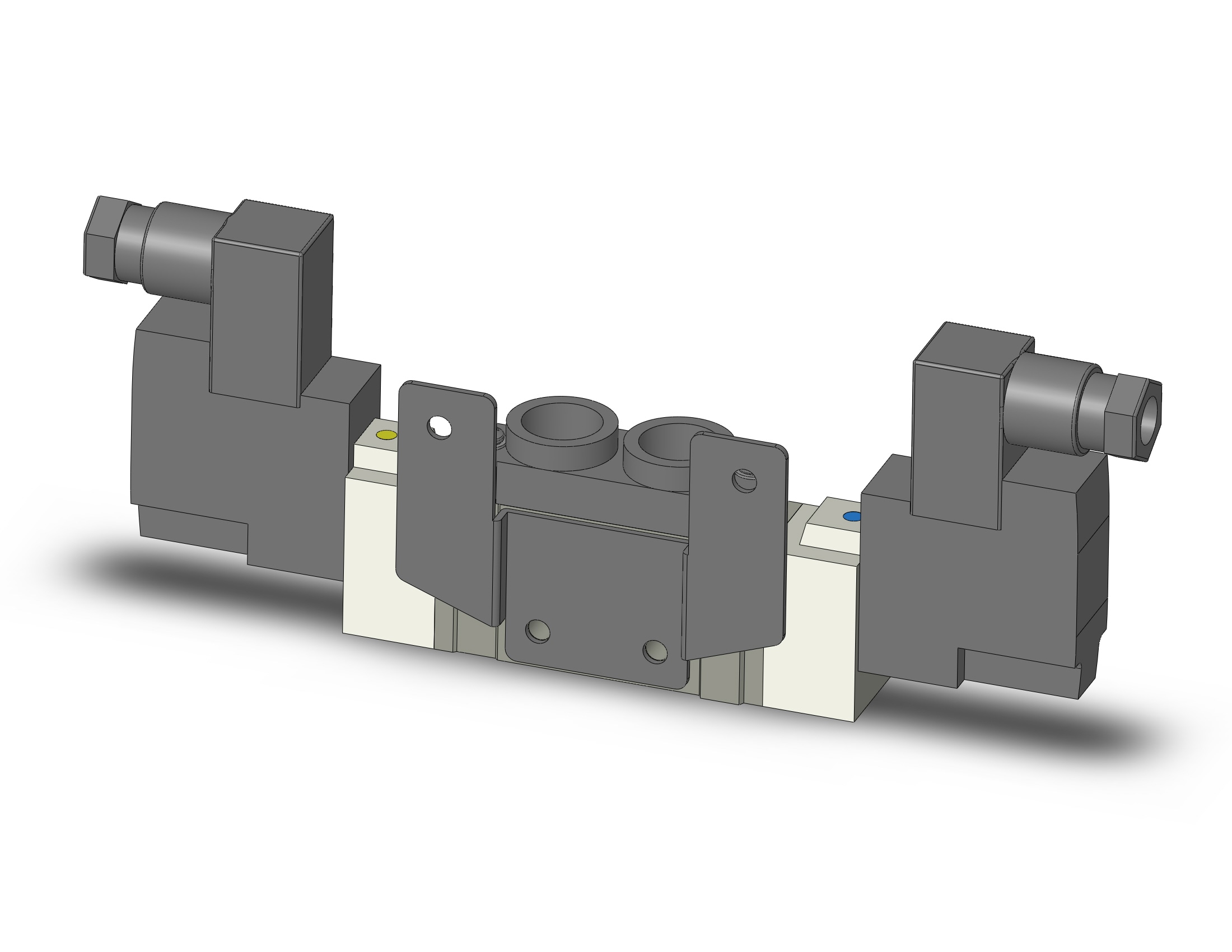 SMC SY7220-3D-02F-F2 valve, dbl sol, body pt, din, SY7000 SOL/VALVE, RUBBER SEAL