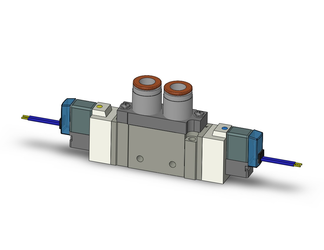 SMC SY7220-3H-N11T valve, dbl sol, body pt (ac), SY7000 SOL/VALVE, RUBBER SEAL