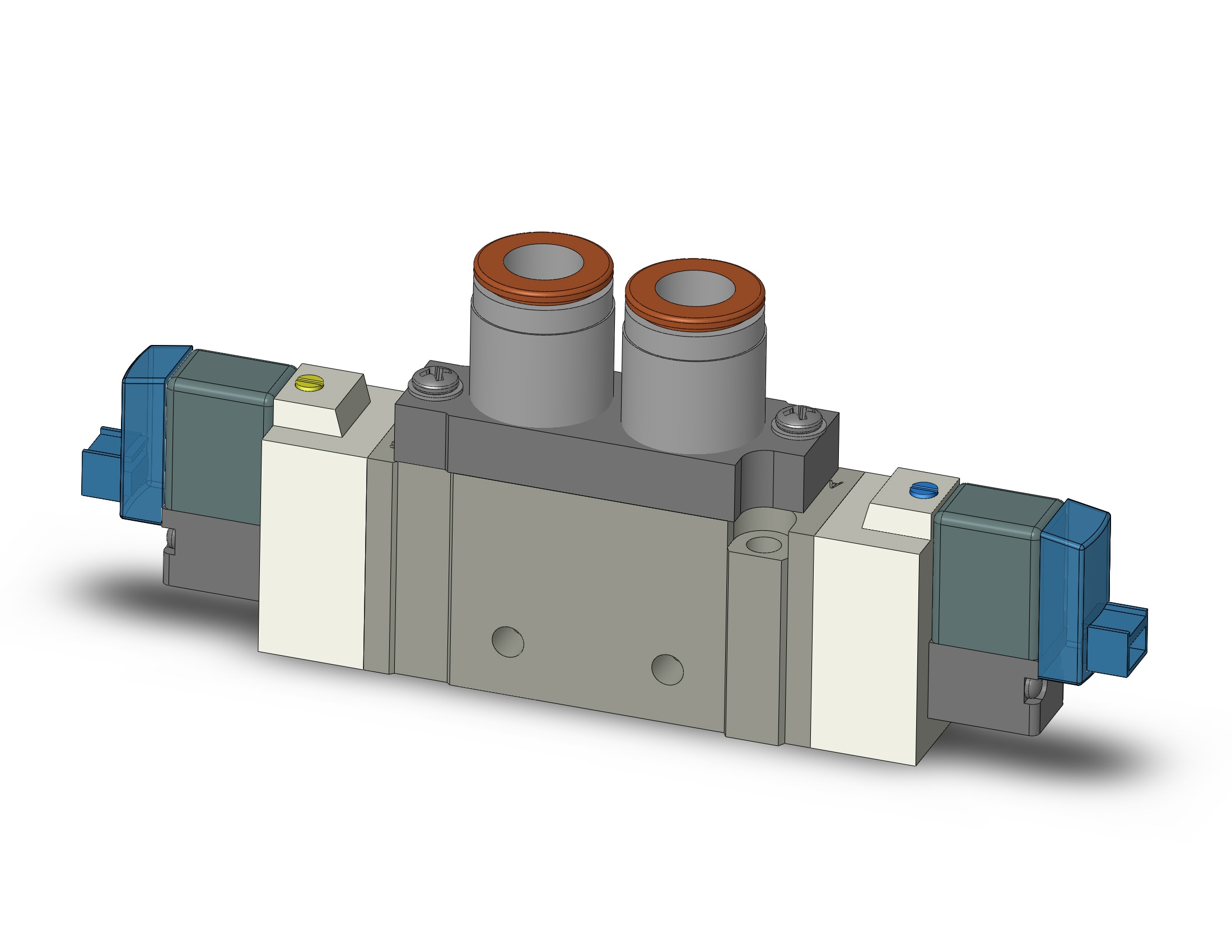 SMC SY7220-3LOZD-N11T valve, dbl sol, body pt (ac), SY7000 SOL/VALVE, RUBBER SEAL