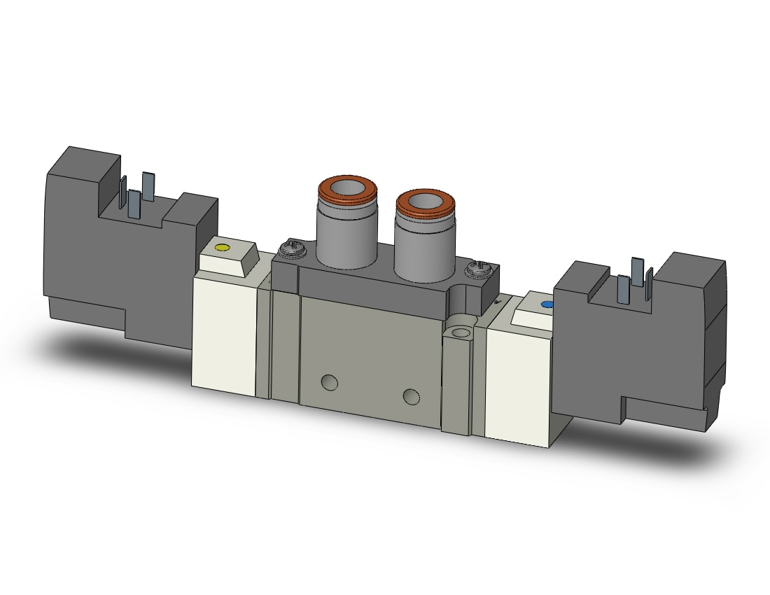 SMC SY7220-5DO-C8 valve, dbl sol, body pt,, SY7000 SOL/VALVE