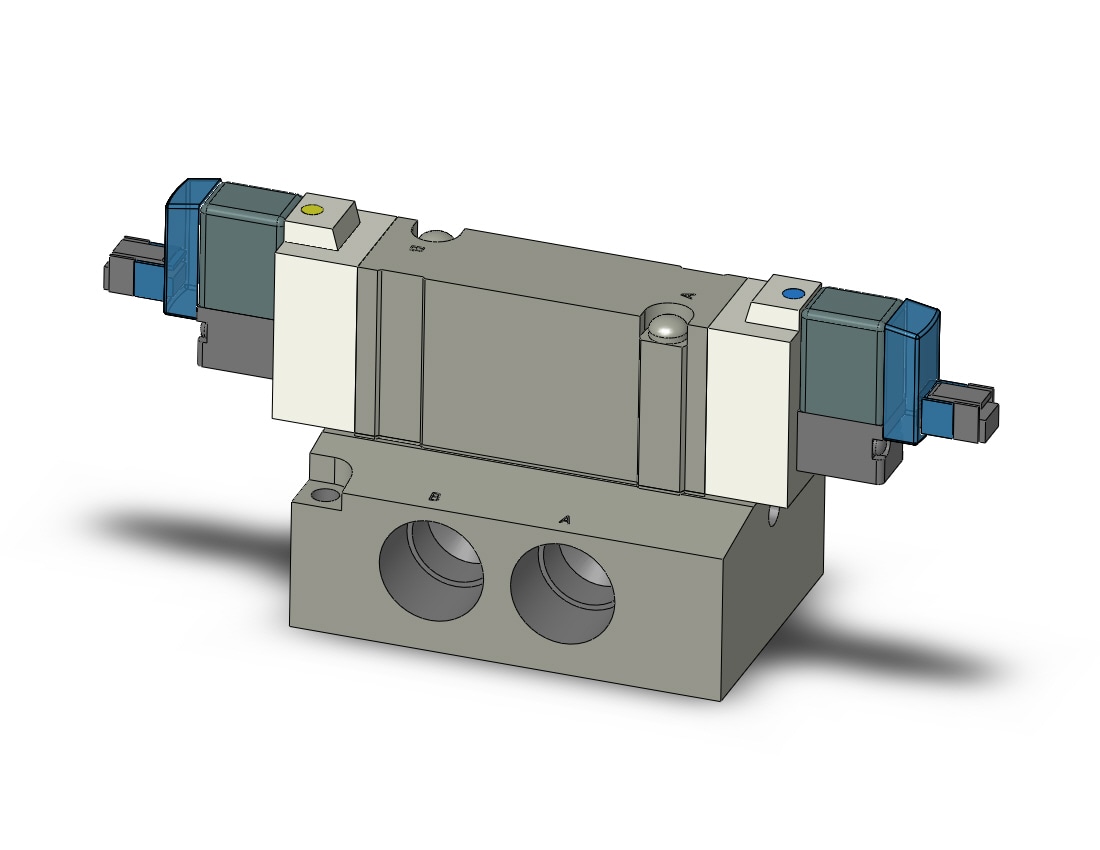 SMC SY7240-3LNZ-03N valve, dbl sol, base mt (ac), SY7000 SOL/VALVE, RUBBER SEAL