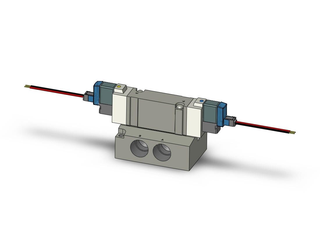 SMC SY7240-3LZ-03T valve, dbl sol, base mt (ac), SY7000 SOL/VALVE, RUBBER SEAL