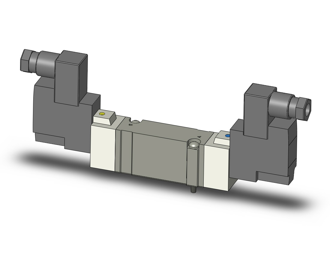 SMC SY7240R-3DZ valve, dbl sol, base mt, din, SY7000 SOL/VALVE, RUBBER SEAL