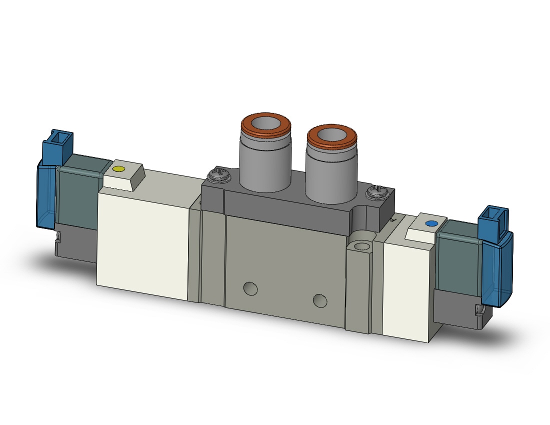 SMC SY7320-1MOZ-C8 valve, dbl sol, body pt (ac), SY7000 SOL/VALVE, RUBBER SEAL