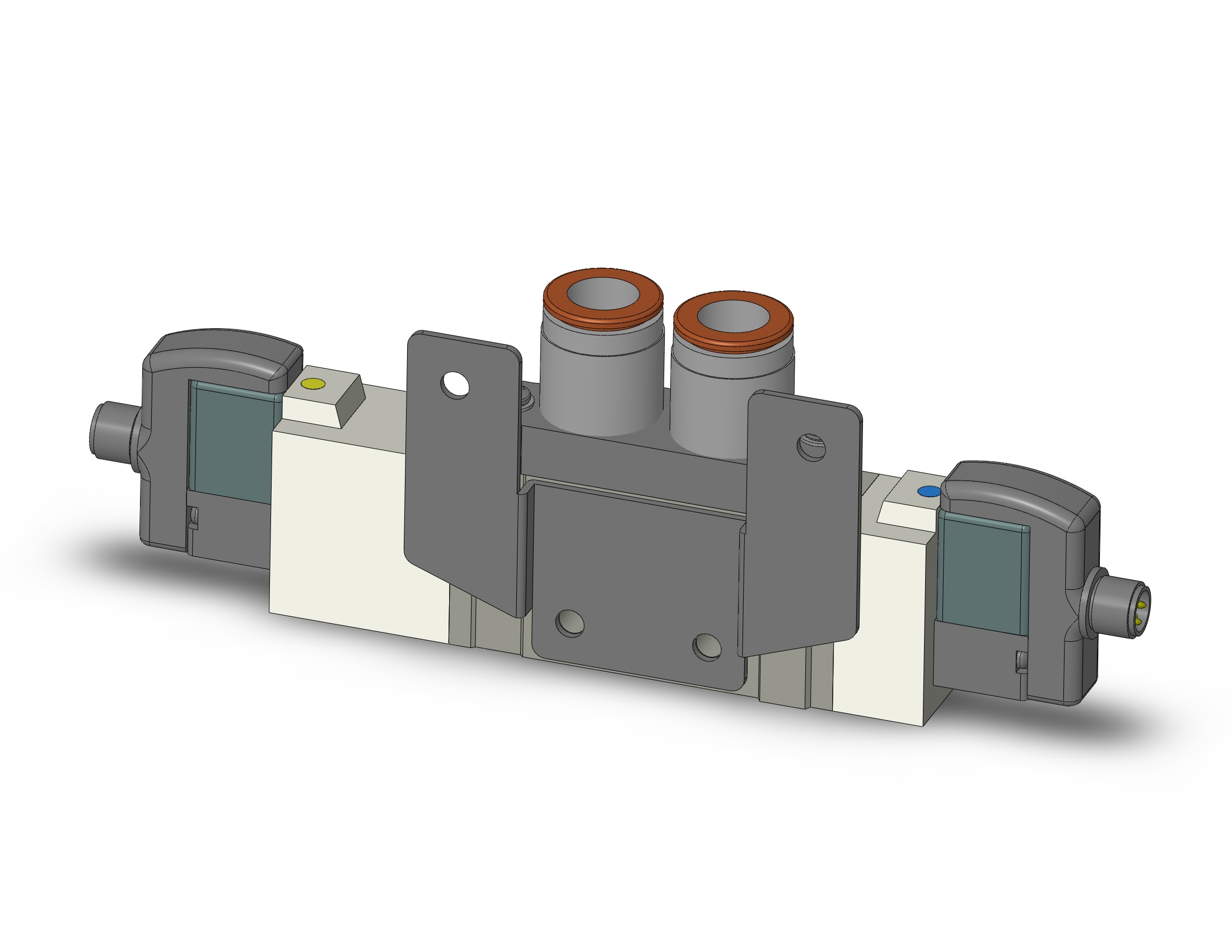 SMC SY7320-5WOZ-C10N-F2 valve, dbl sol, SY7000 SOL/VALVE, RUBBER SEAL