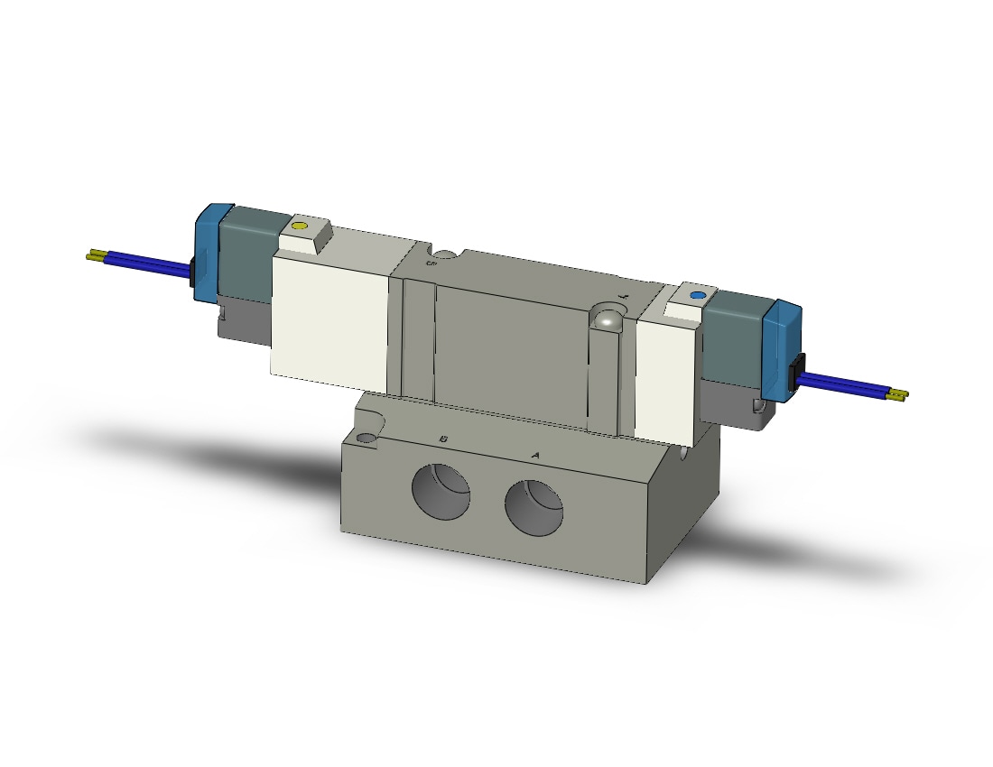 SMC SY7340-5G-02 valve, dbl sol, base mt (dc), SY7000 SOL/VALVE, RUBBER SEAL