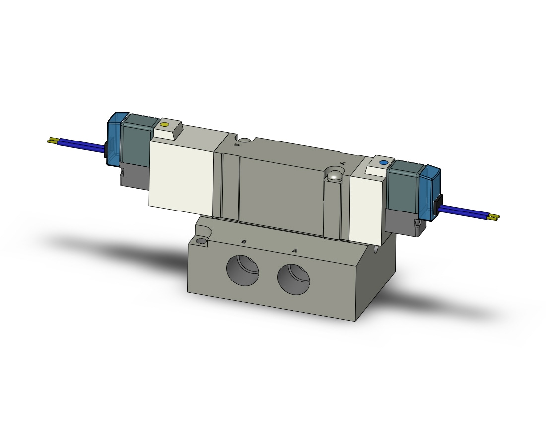 SMC SY7340-5GZ-02T valve, dbl sol, base mt (dc), SY7000 SOL/VALVE, RUBBER SEAL