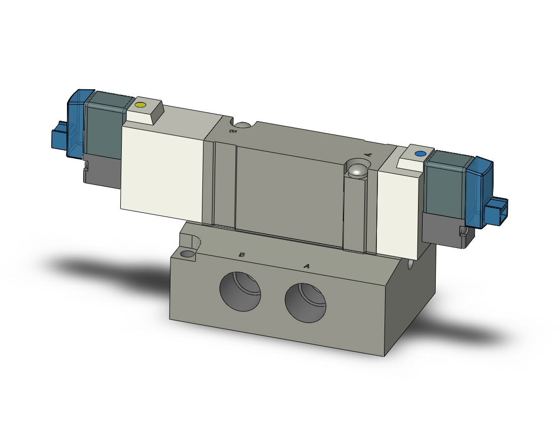 SMC SY7340-5LOZ-02N valve, dbl sol, base mt (dc), SY7000 SOL/VALVE, RUBBER SEAL