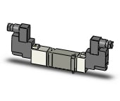 SMC SY7340-6DZ valve, dbl sol, base mt, din, SY7000 SOL/VALVE, RUBBER SEAL