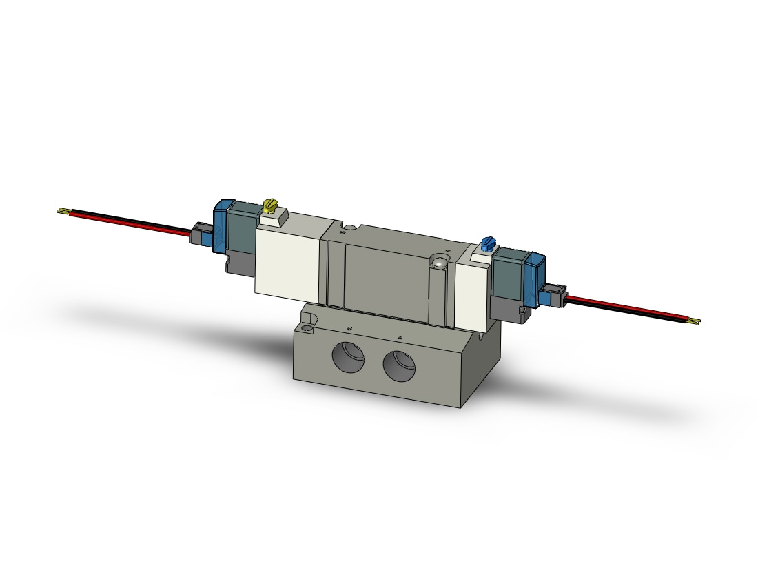 SMC SY7340R-5LZE-02 valve, dbl sol, base mt (dc), SY7000 SOL/VALVE, RUBBER SEAL