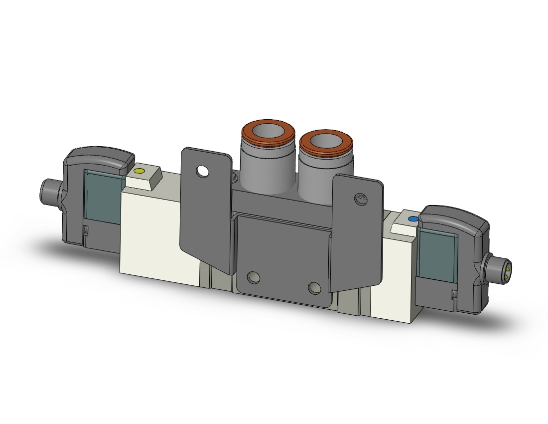 SMC SY7420-5WOU-C10-F2 valve, dbl sol, body pt, SY7000 SOL/VALVE, RUBBER SEAL