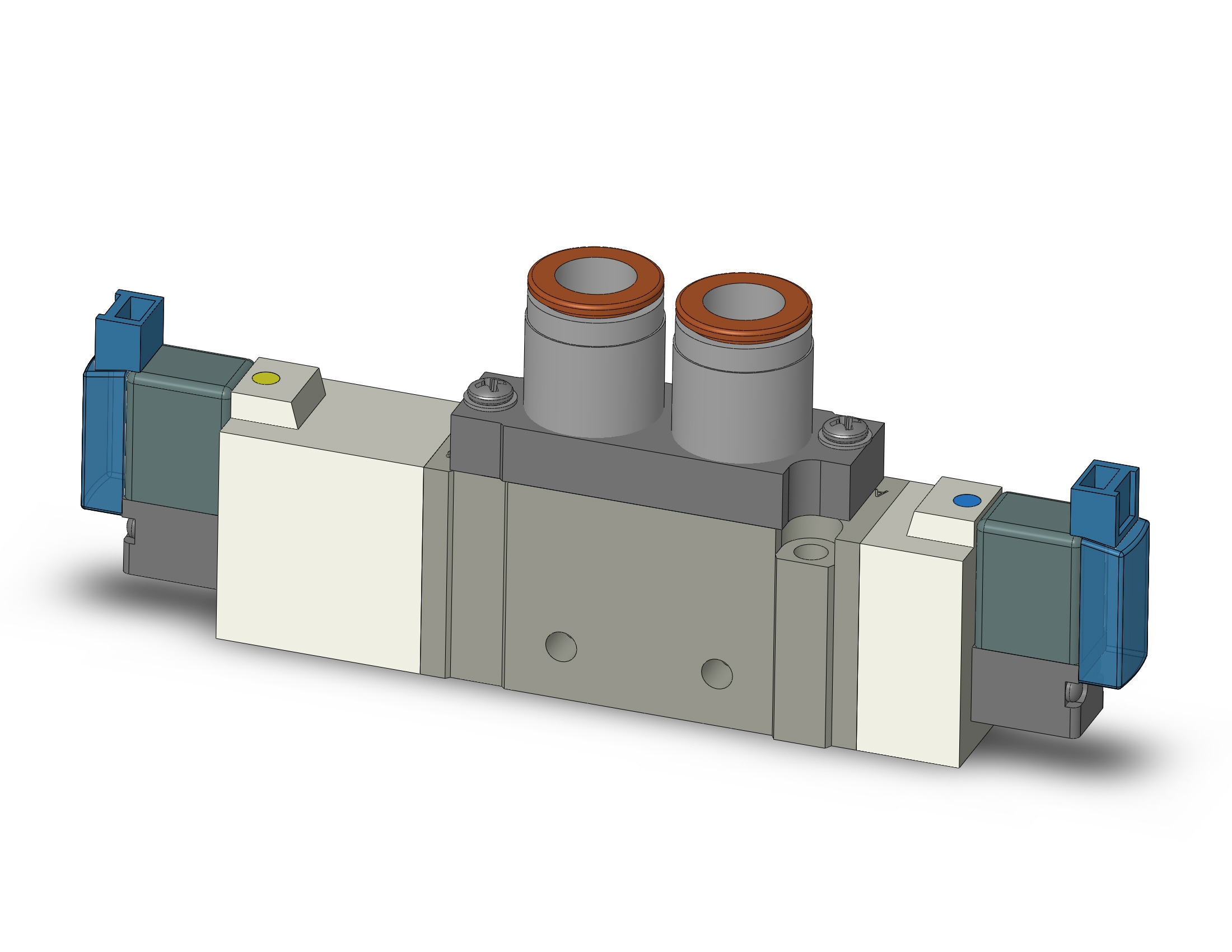 SMC SY7520-1MOZ-C10 valve, dbl sol, body pt (ac), SY7000 SOL/VALVE, RUBBER SEAL