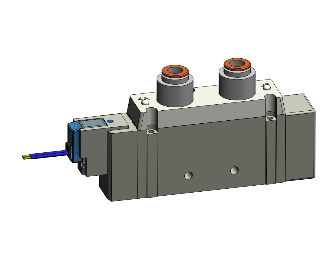 SMC SY9120-1GZ-C8 valve, sgl sol, SY7000 SOL/VALVE, RUBBER SEAL