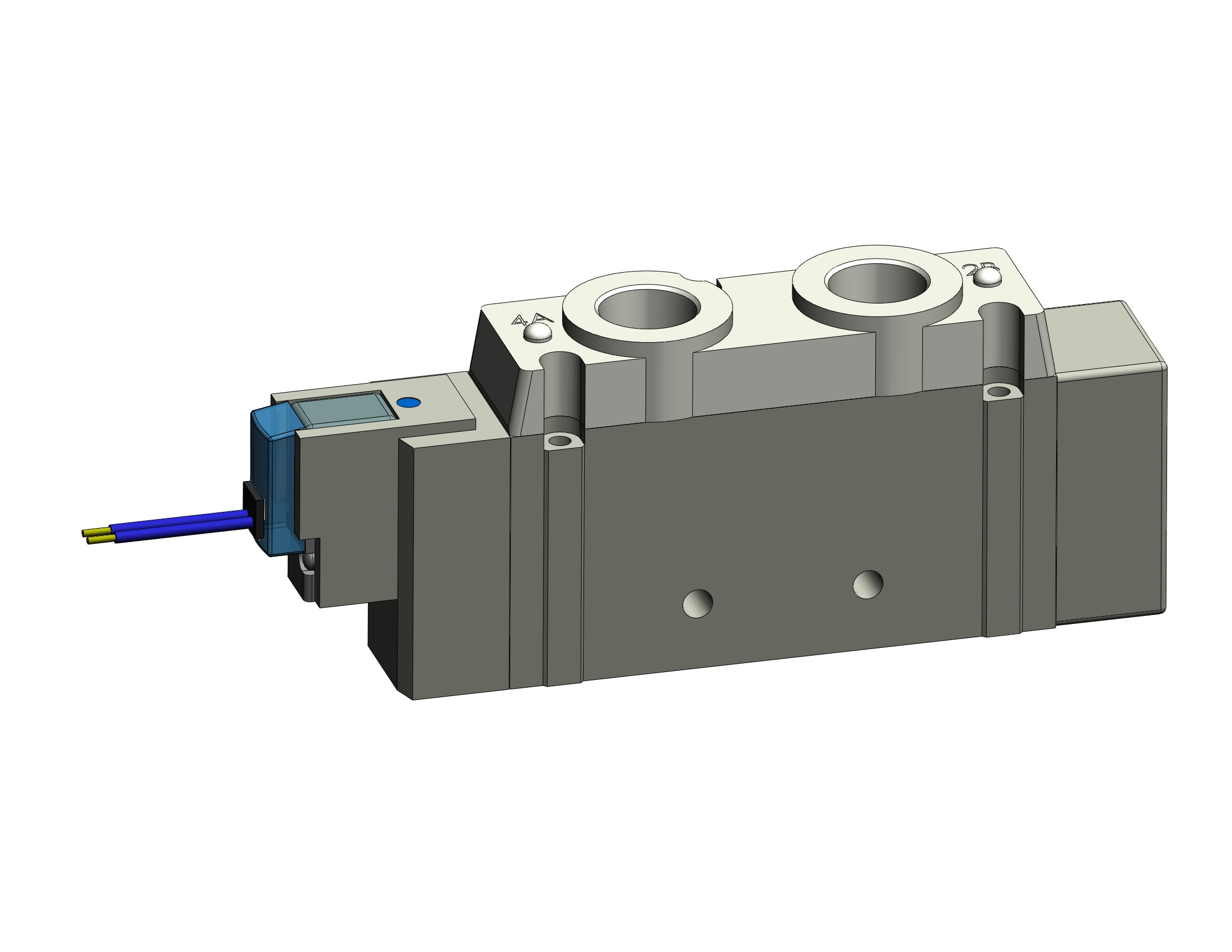 SMC SY9120-3HZ-02T valve, sgl sol, body pt, SY7000 SOL/VALVE, RUBBER SEAL***