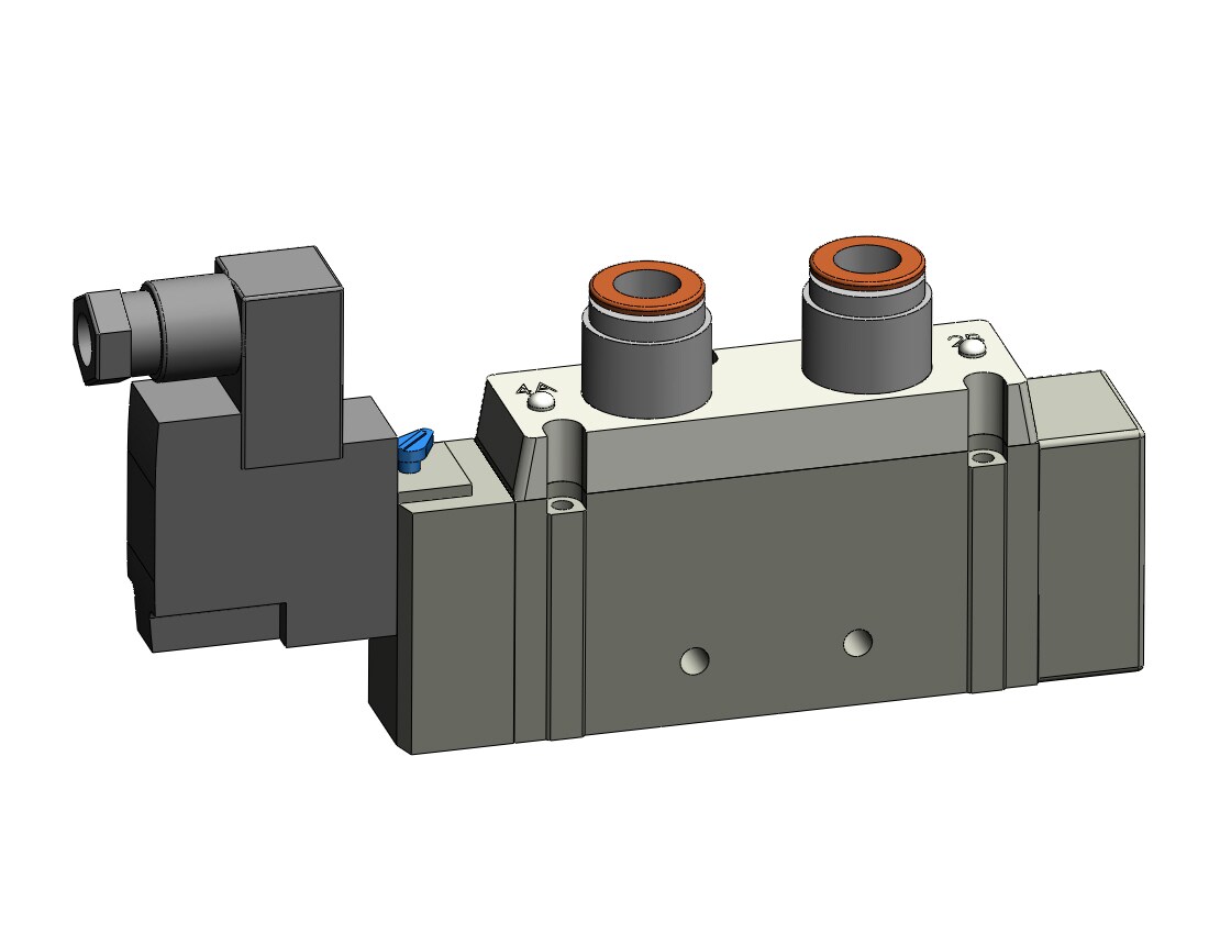 SMC SY9120-5DZE-C10 valve, sgl sol, SY7000 SOL/VALVE, RUBBER SEAL***