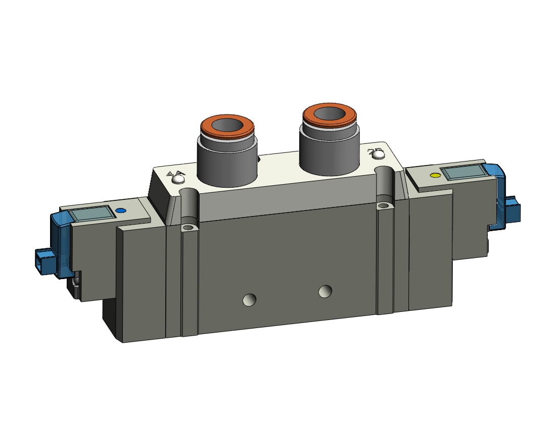 SMC SY9220-5LOZ-C10T valve, dbl sol, SY7000 SOL/VALVE, RUBBER SEAL