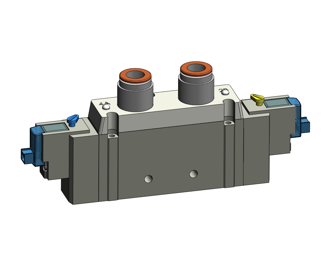 SMC SY9220-5LOZE-C10 valve, dbl sol, SY7000 SOL/VALVE, RUBBER SEAL***