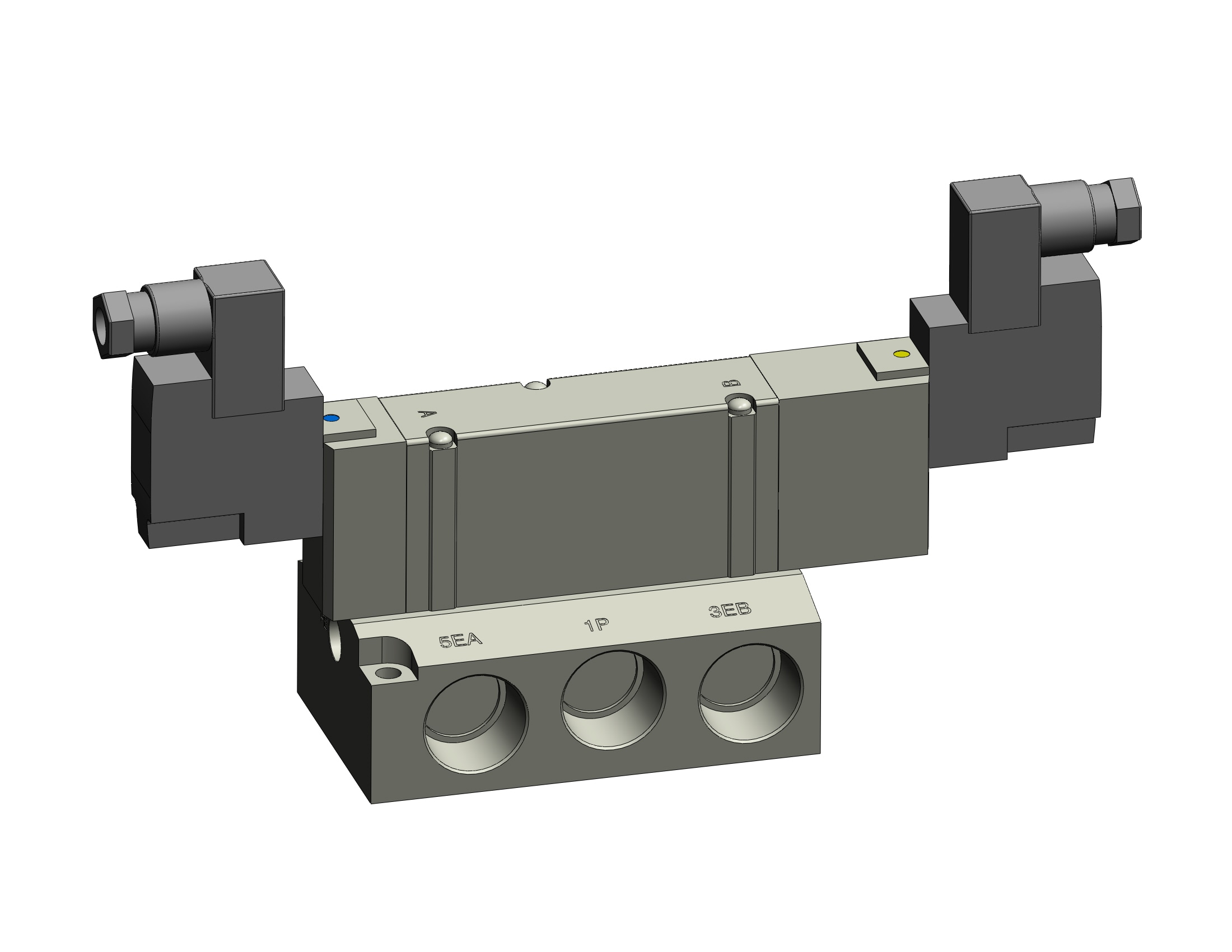 SMC SY9340-5D-04T 5 port solenoid valve, 4/5 PORT SOLENOID VALVE