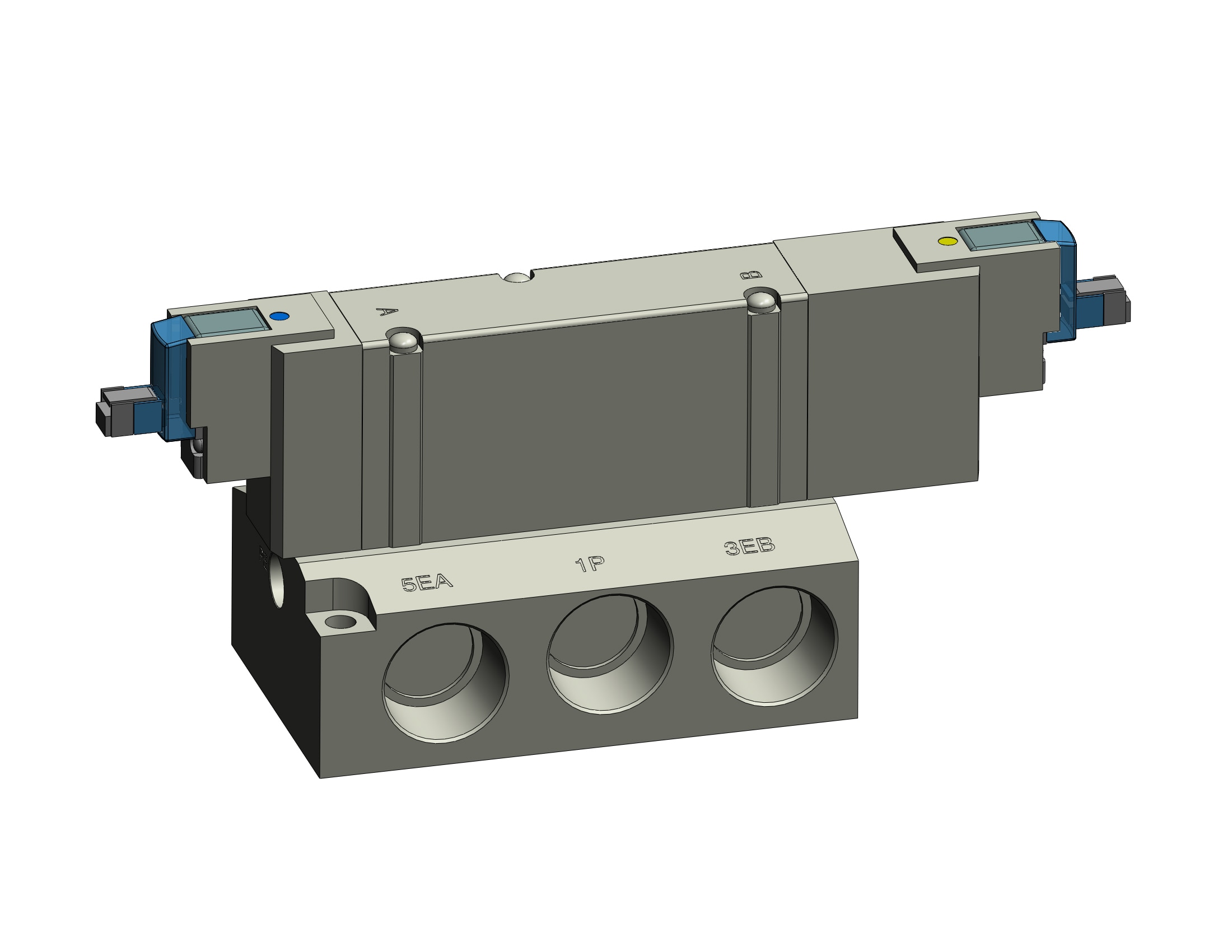 SMC SY9340-5LNS-04 valve, sol, SY7000 SOL/VALVE, RUBBER SEAL