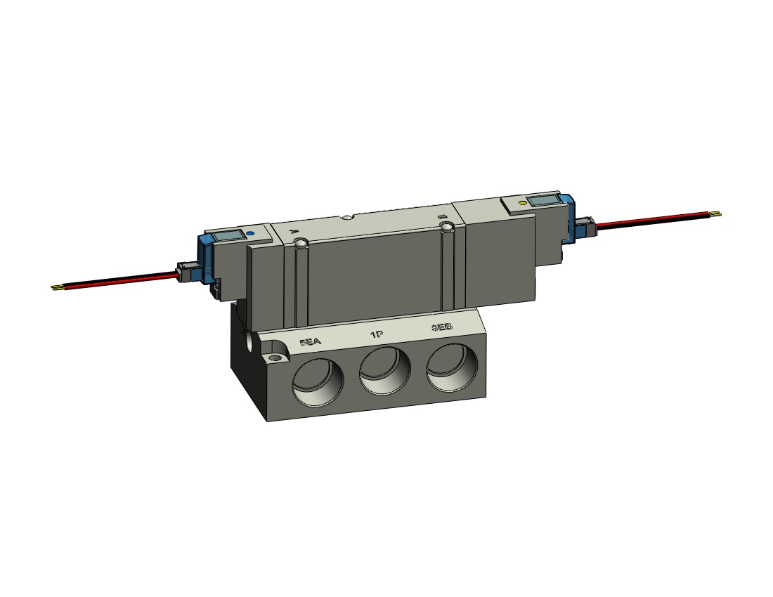 SMC SY9340-5LZ-04T valve, sol, SY7000 SOL/VALVE, RUBBER SEAL