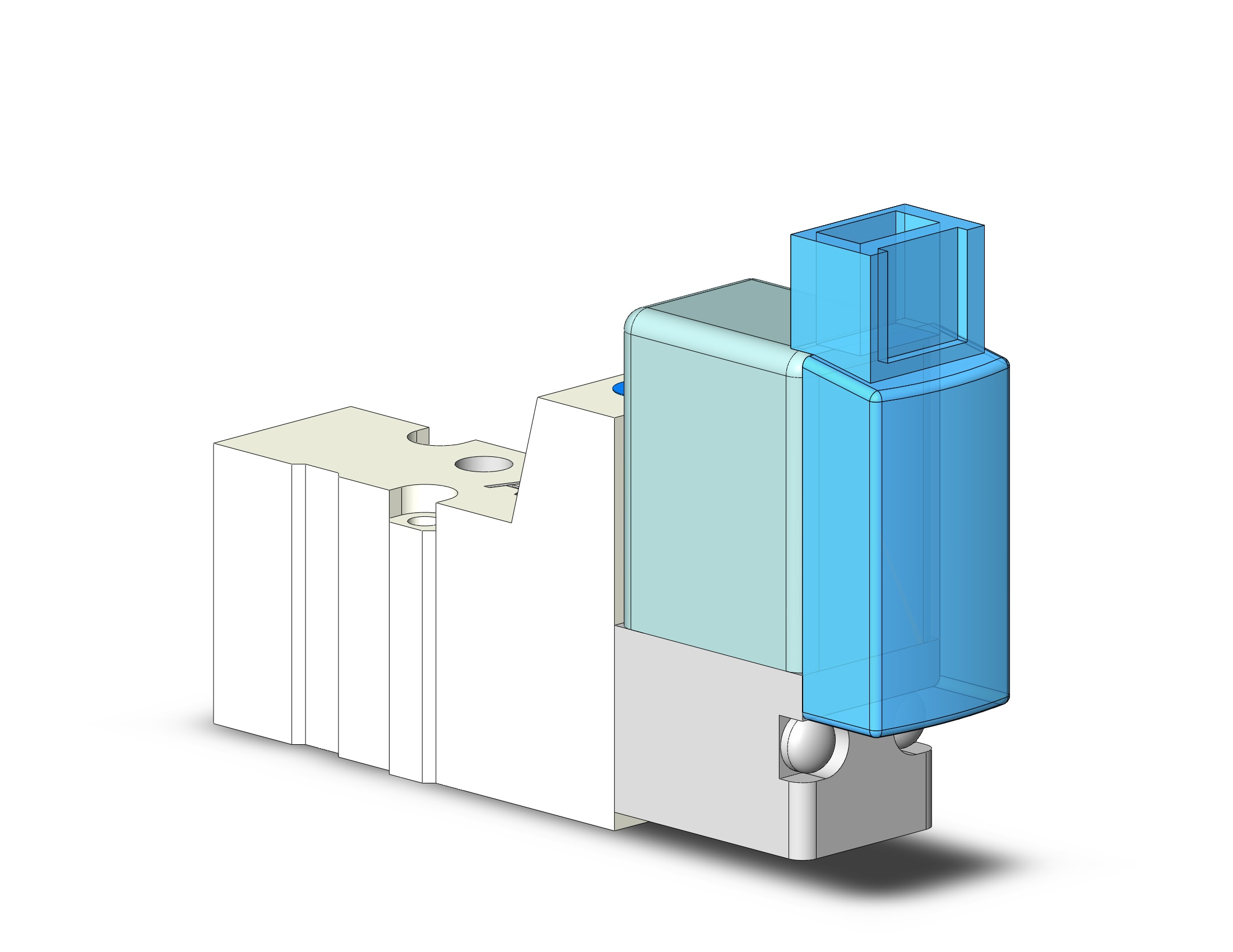 SMC SYJ312-5MOU-M3 valve, sol, body pt (dc), SYJ300 SOLENOID VALVE 3-PORT