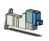 SMC SYJ3120-5LO-M3-F valve, sgl sol, body pt (dc), SYJ3000 SOL VALVE 4/5 PORT***