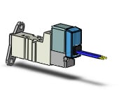 SMC SYJ3123-5HZ-M3-F valve, sgl sol, body pt (dc), SYJ3000 SOL VALVE 4/5 PORT***