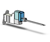 SMC SYJ312M-6LZ-M3-F valve, sol, body pt (dc), SYJ300 SOLENOID VALVE 3-PORT***