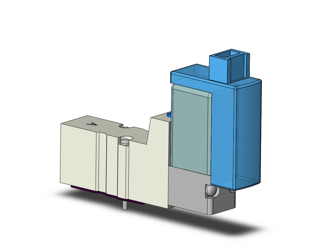 SMC SYJ3133-3MOZD valve, sgl sol, base mt (ac), SYJ3000 SOL VALVE 4/5 PORT