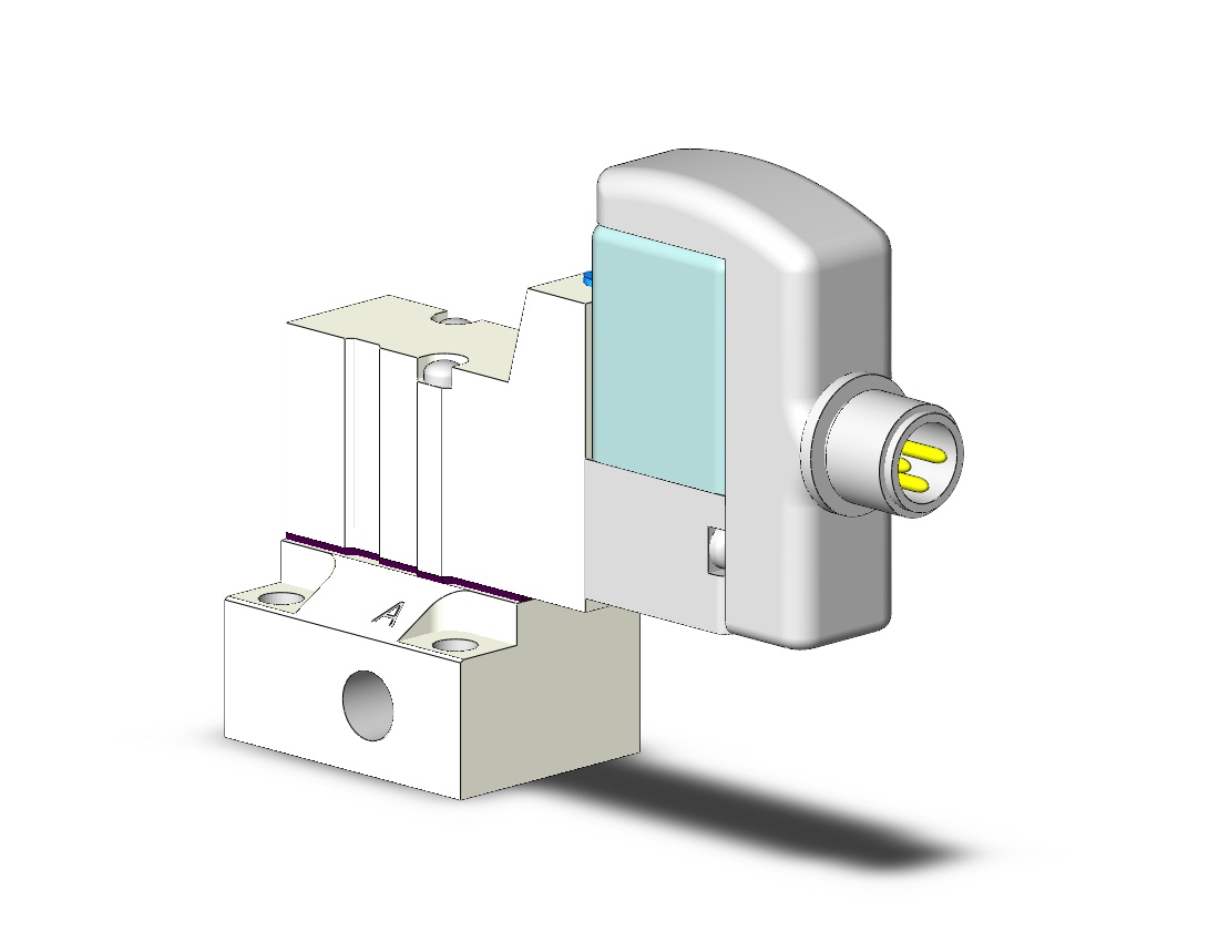 SMC SYJ314-5WORD-M5 valve, sol, base mt, SYJ300 SOLENOID VALVE 3-PORT***