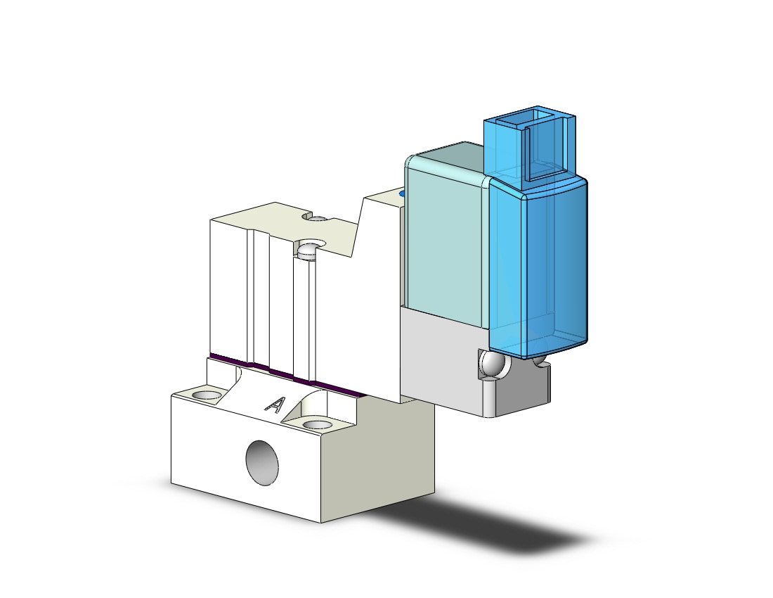 SMC SYJ314-SMOZ-M5 valve, sol, base mt (dc), SYJ300 SOLENOID VALVE 3-PORT***