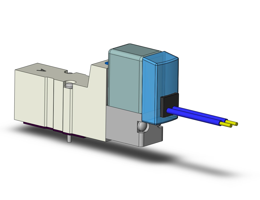 SMC SYJ3140-5HS valve, sgl sol, base mt (dc), SYJ3000 SOL VALVE 4/5 PORT***