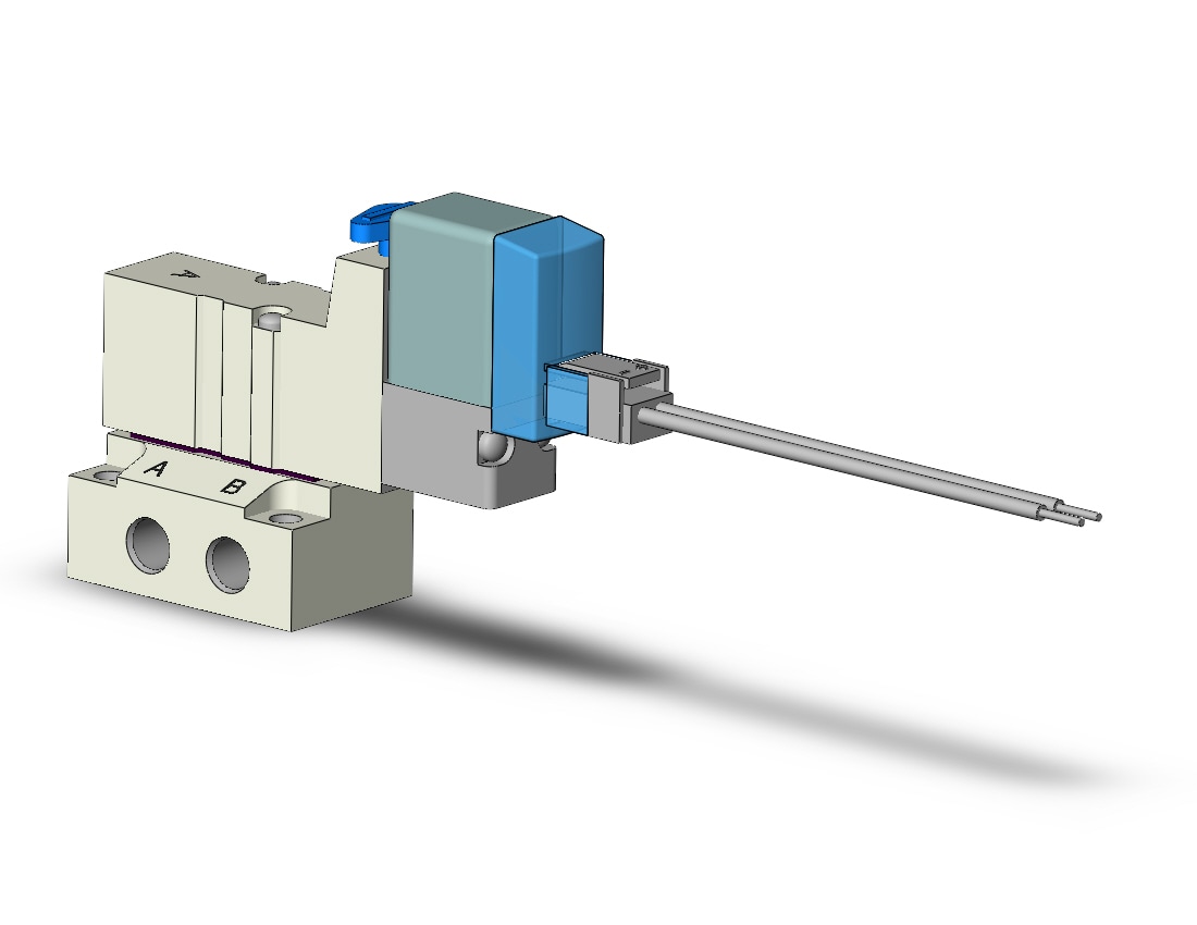 SMC SYJ3140-5LZE-M5 valve, sgl sol, base mt, SYJ3000 SOL VALVE 4/5 PORT***