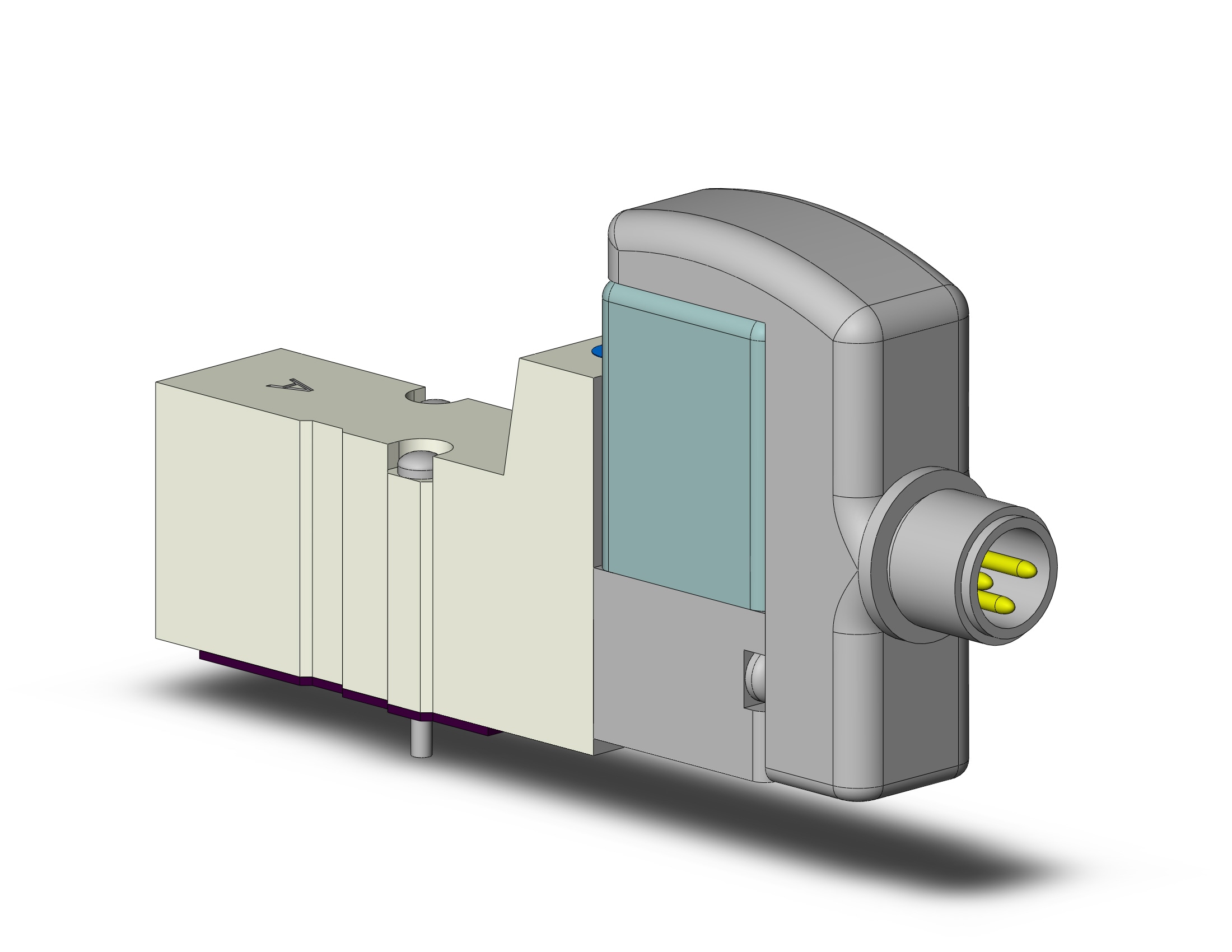 SMC SYJ3140-5WO valve, sgl sol, base mt, SYJ3000 SOL VALVE 4/5 PORT***