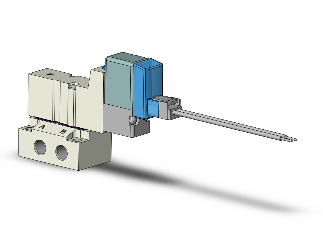 SMC SYJ3140-6LD-M5 valve, sgl sol, base mt (dc), SYJ3000 SOL VALVE 4/5 PORT***