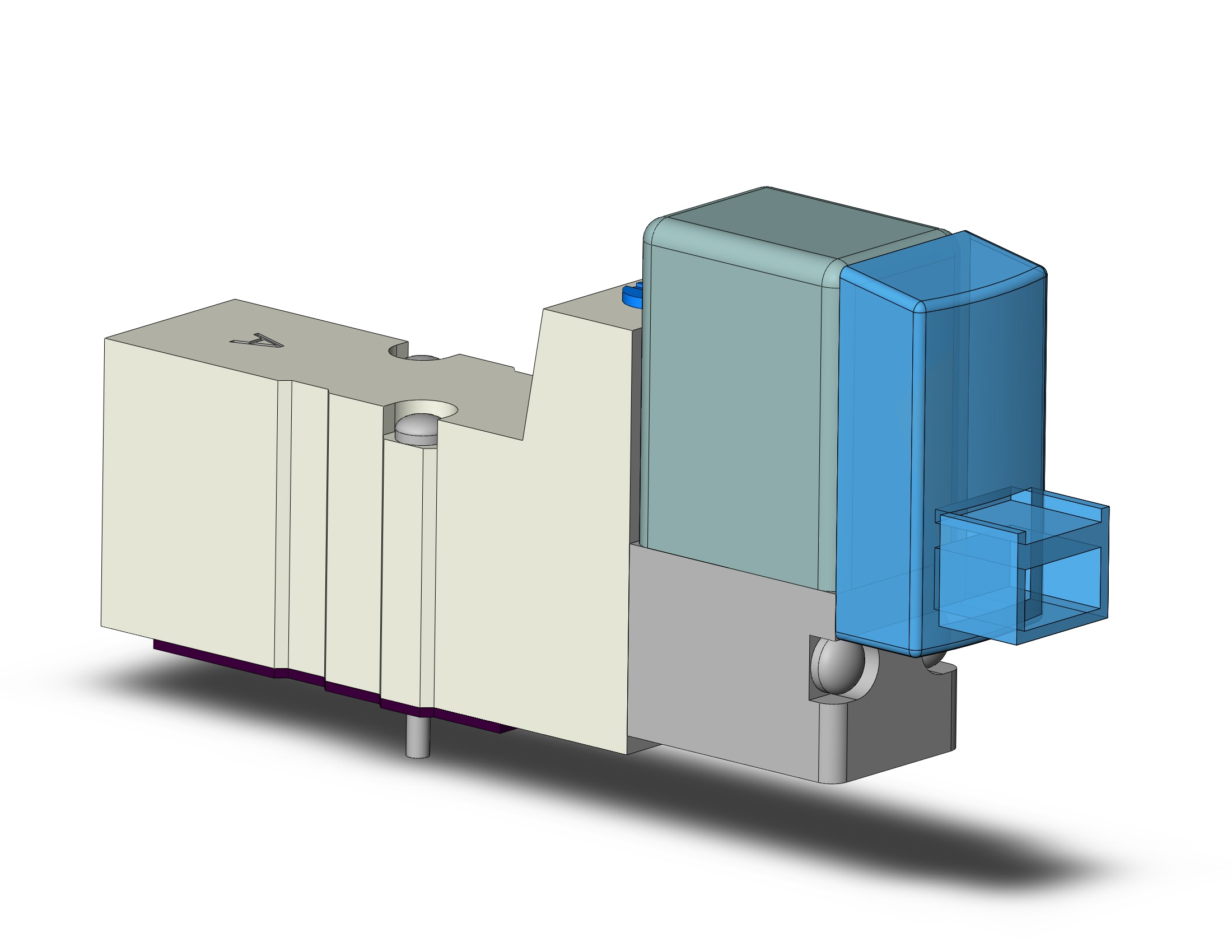 SMC SYJ3143-5LOD valve, sgl sol, base mt (dc), SYJ3000 SOL VALVE 4/5 PORT