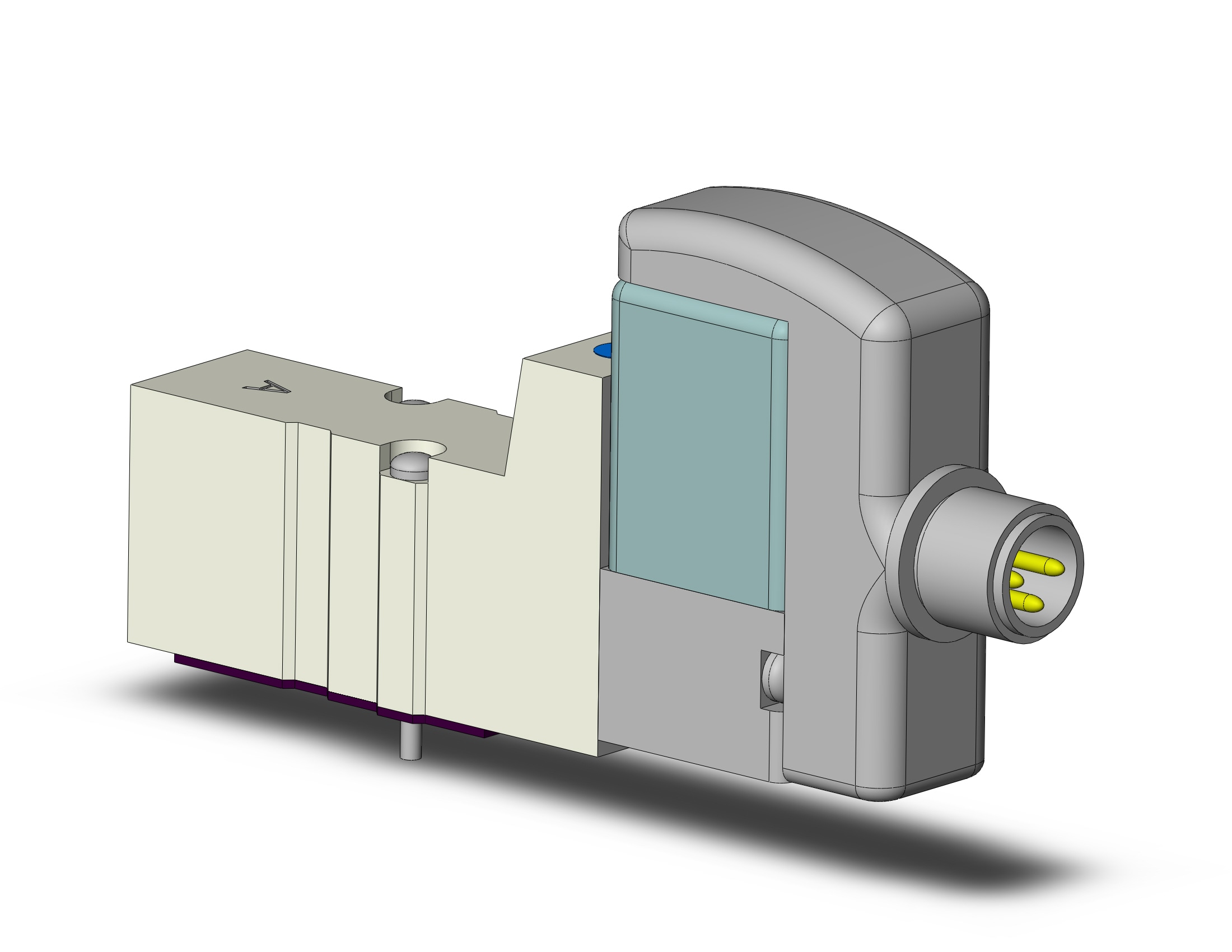 SMC SYJ3143-5WOU-Q valve, sgl sol, base mt, SYJ3000 SOL VALVE 4/5 PORT***