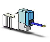 SMC SYJ314M-5GZD valve, sol, base mt (dc), SYJ300 SOLENOID VALVE 3-PORT***