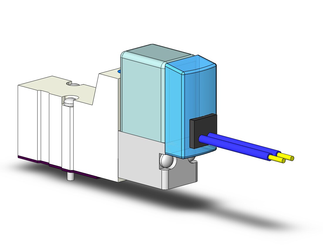 SMC SYJ314M-6GS valve, sol, base mt (dc), SYJ300 SOLENOID VALVE 3-PORT***