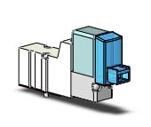 SMC SYJ314R-5LOS valve, sol, base mt (dc), SYJ300 SOLENOID VALVE 3-PORT